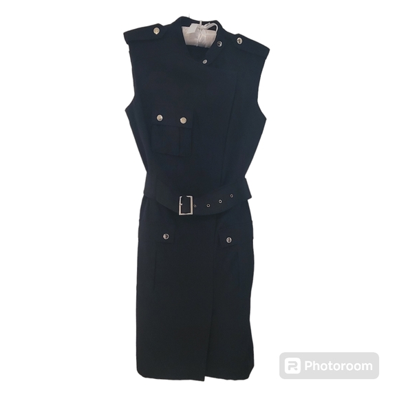 Calvin Klein Military Style Dress sz 2 - Picture 11 of 15